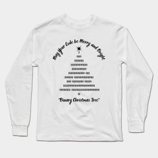 Binary Christmas Tree Long Sleeve T-Shirt